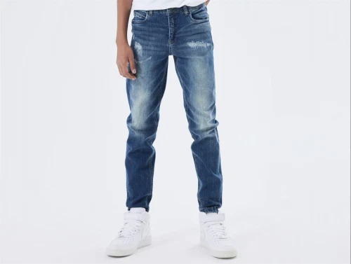Name It medium blue denim tapered jeans